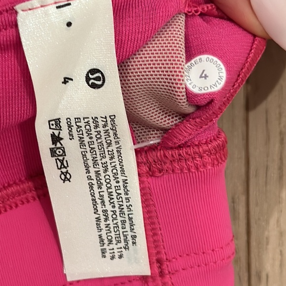 NOT AVAIL NWT LULULEMON energy bra long line size 4 - Picture 7 of 7